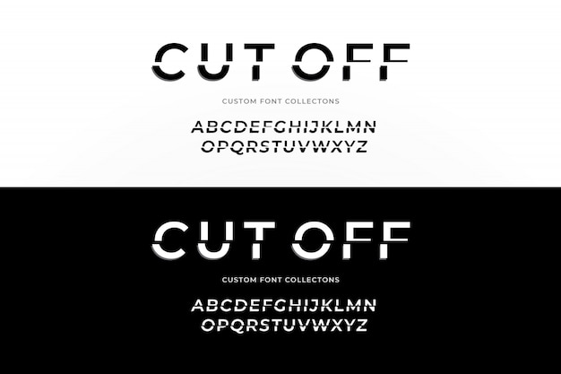 Striking Cut-Off Font with Bold Typographic Design | Jiffy Designs