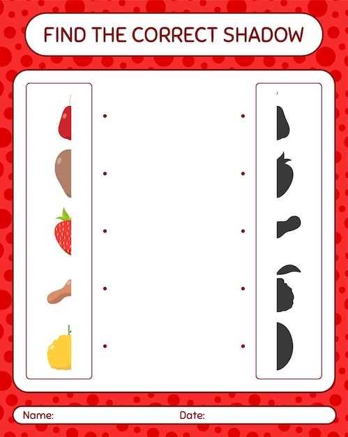 Vibrant Fruit Shadows: A Visual Matching Game | Jiffy Designs