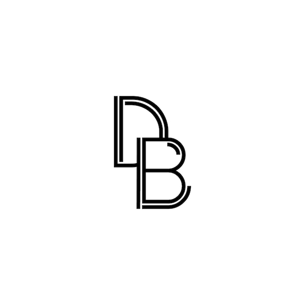 Elegant Interlocking Monogram Design in Black and White | Jiffy Designs