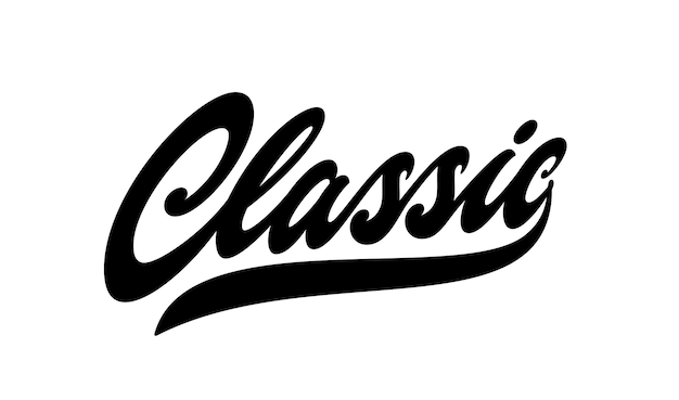 Stylish and Iconic 'Classic' Lettering Design | Jiffy Designs