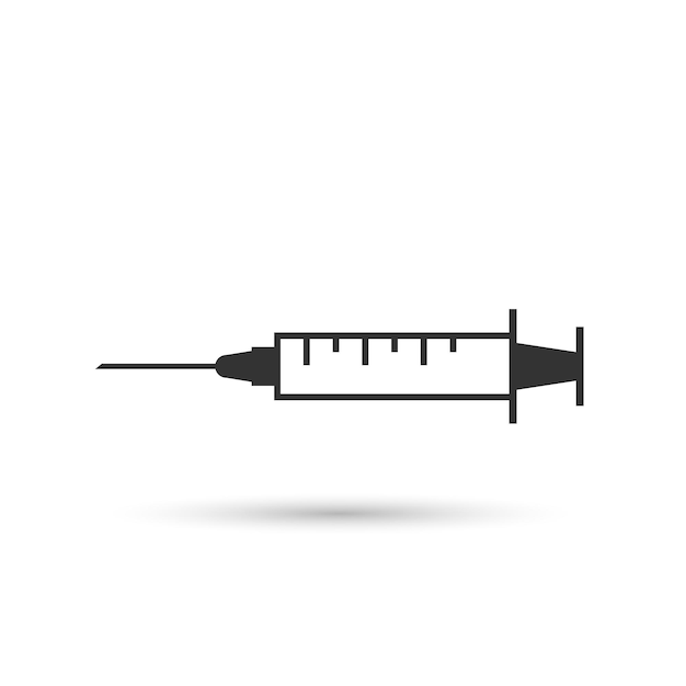 Minimalist Syringe Icon with Precise Measurement Markings | Jiffy Designs