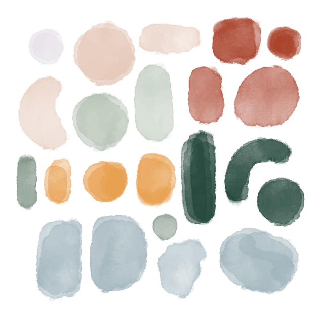Vibrant Abstract Shapes in Earthy Tones | Jiffy Designs