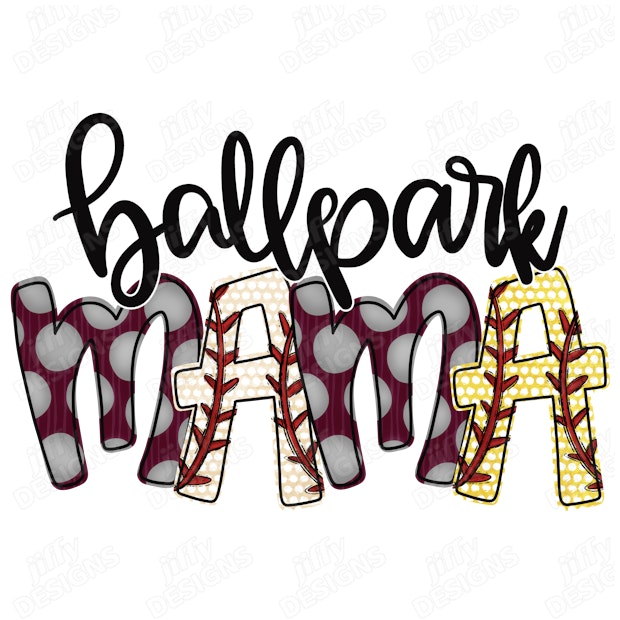 'Ballpark Mama' Playful Typography with Baseball-Inspired Lettering ...