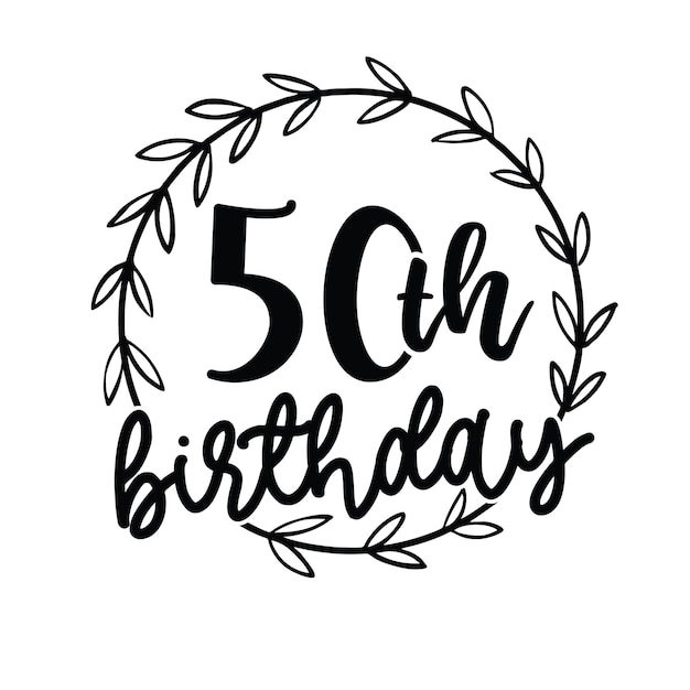 Elegant Floral Wreath Celebrating 50th Birthday Milestone | Jiffy Designs