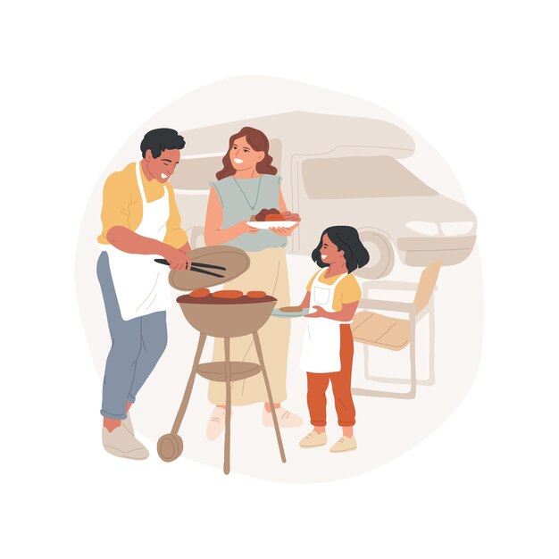 Joyful Family Gathering Around Outdoor Grill | Jiffy Designs