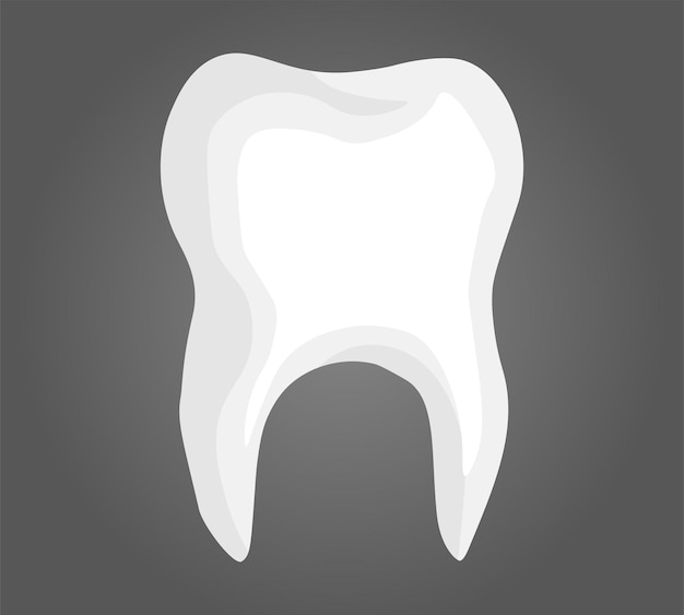 Minimalist Tooth Illustration in Grayscale Palette | Jiffy Designs