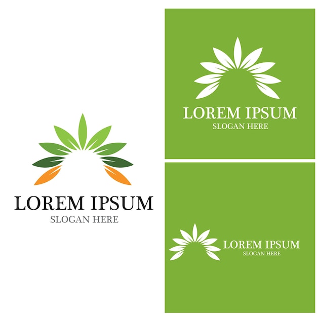 Versatile Floral Emblem Collection with Vibrant Green Accents | Jiffy ...