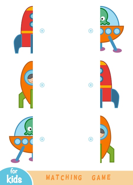 Vibrant Rocket-Themed Matching Game for Kids | Jiffy Designs