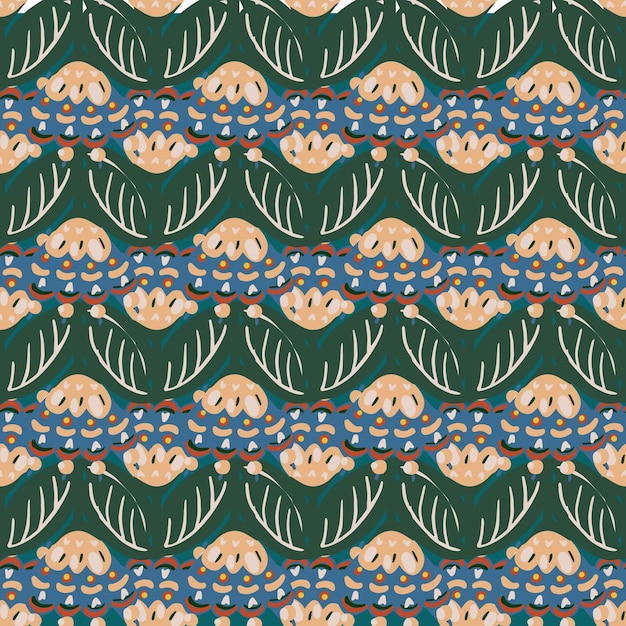 Vibrant Floral Tapestry with Interlocking Shapes and Patterns | Jiffy ...