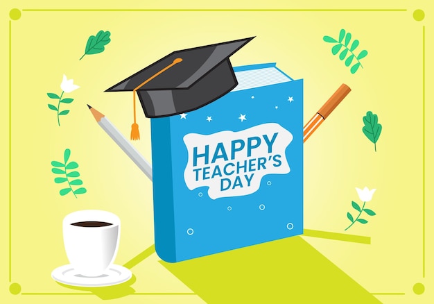Celebrating Educators with Graduation Cap and School Supplies | Jiffy ...