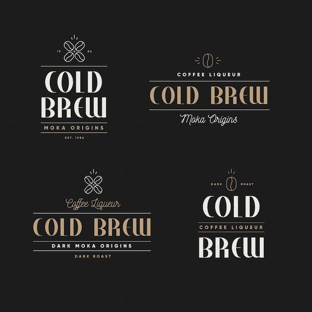 Versatile Cold Brew Coffee Collection with Elegant Vintage Designs ...