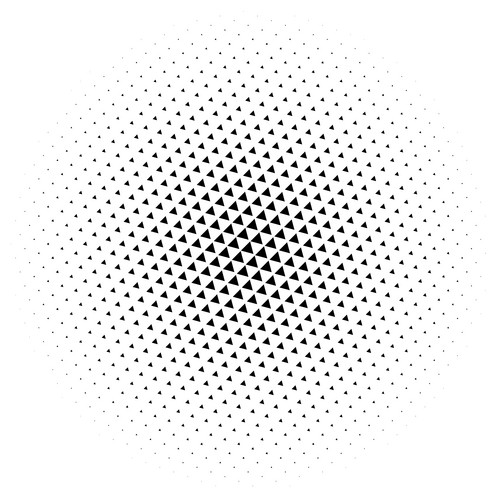 Halftone Element. Abstract Geometric Graphic With Half-Tone Pattern ...