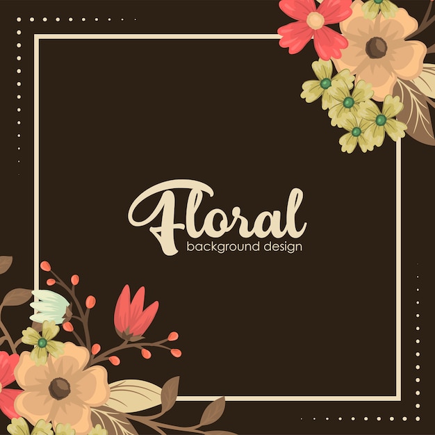 Elegant Floral Background Design with Colorful Blooms | Jiffy Designs