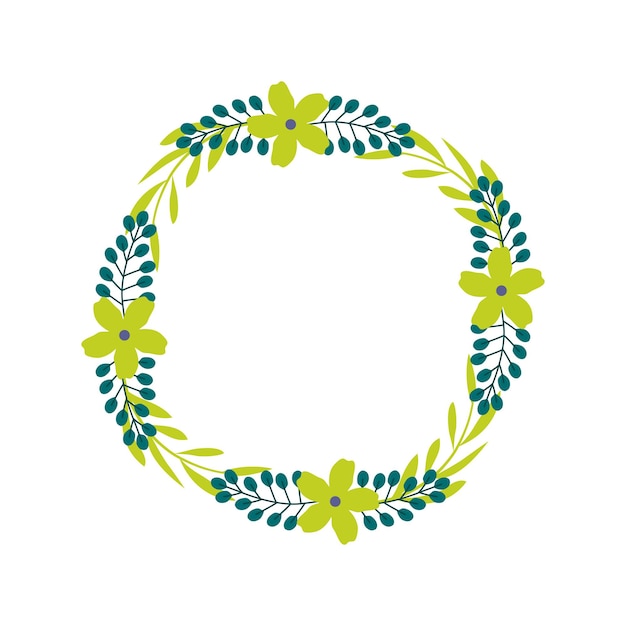 Vibrant Floral Wreath with Lush Leaves and Blooms | Jiffy Designs