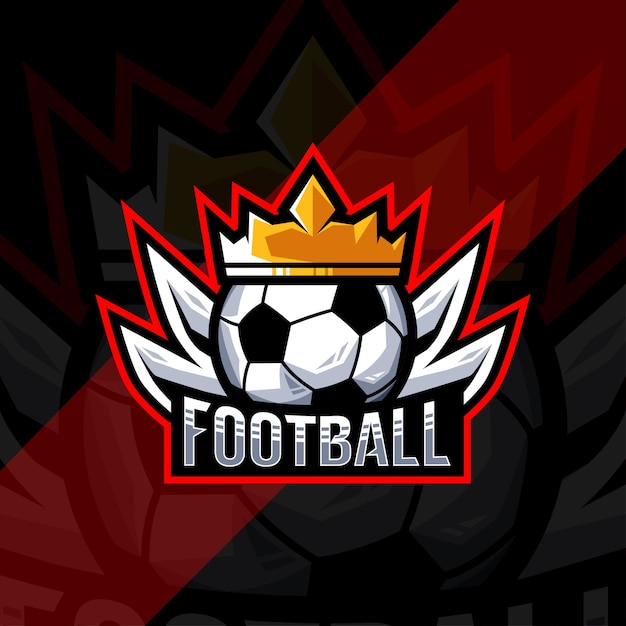 Regal Soccer Emblem with Crown and Ball | Jiffy Designs