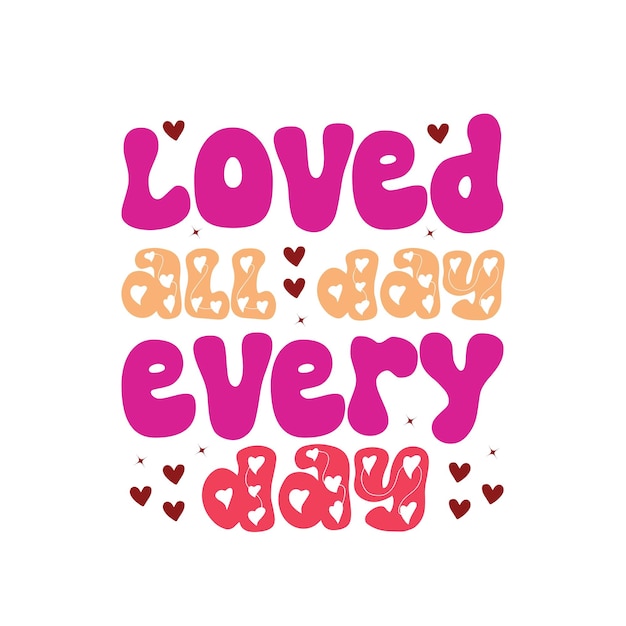 Vibrant Hearts and Playful Lettering: A Heartfelt Message | Jiffy Designs