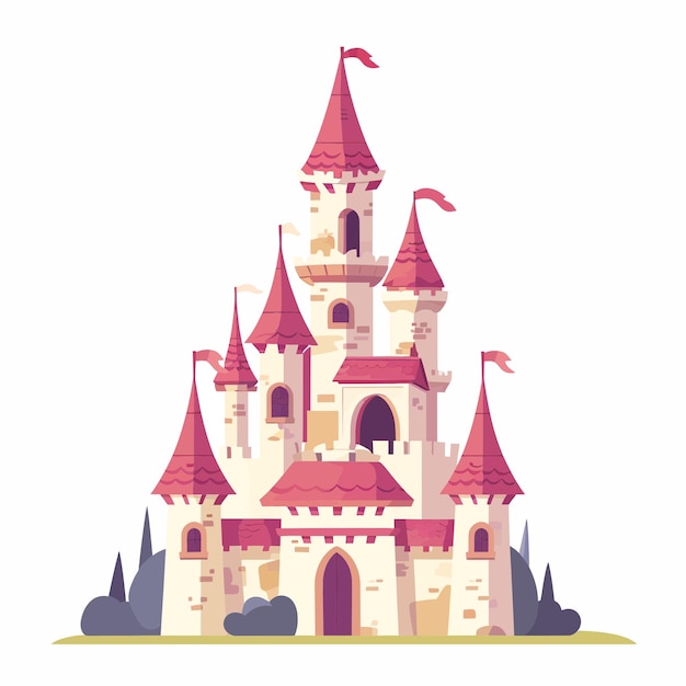 Enchanting Fairy-Tale Castle with Vibrant Turrets and Flags | Jiffy Designs