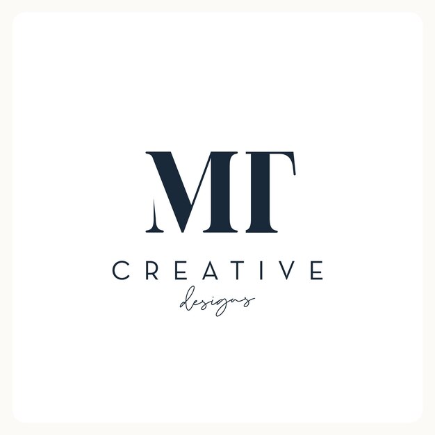 Elegant Monogram Logo with Stylized Typography and Minimalist Design ...