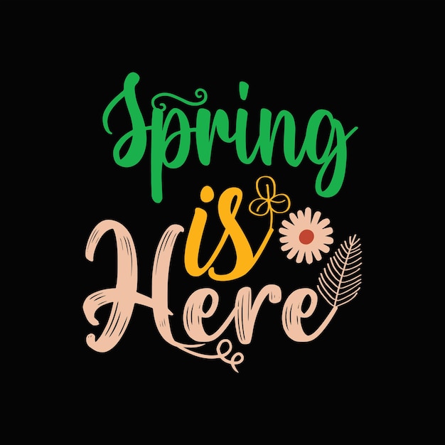 Vibrant Spring Lettering with Floral Accents | Jiffy Designs