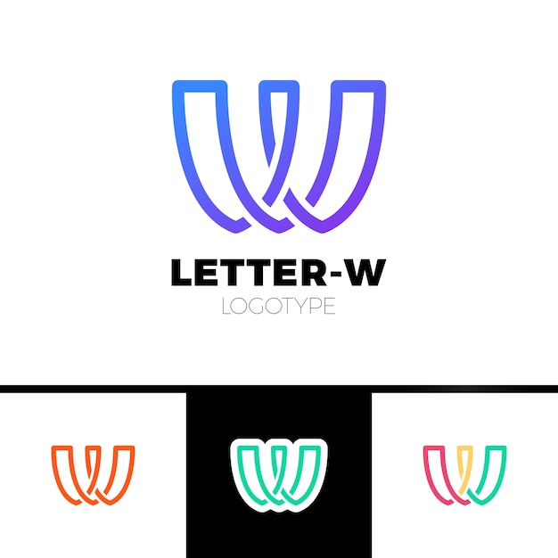 Vibrant Letter W Logo Collection with Diverse Color Schemes | Jiffy Designs