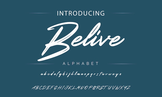Stylish Handwritten Alphabet with Elegant Cursive Letters | Jiffy Designs