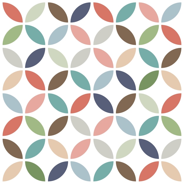 Vibrant Geometric Floral Pattern in Pastel Tones | Jiffy Designs