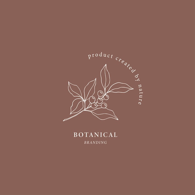 Elegant Botanical Illustration with Leaf and Flower Motifs | Jiffy Designs