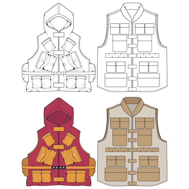 Diverse Collection of Vibrant Utility Vest Designs | Jiffy Designs