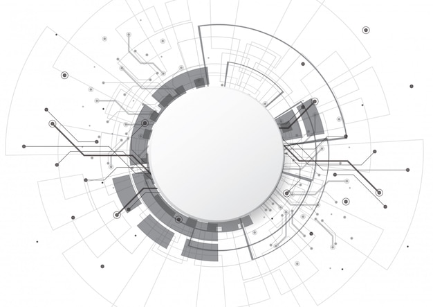 Sleek and Sophisticated Circular Tech Illustration | Jiffy Designs