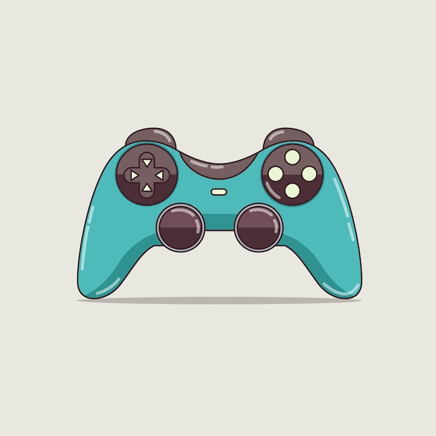 Vibrant Turquoise Gaming Controller with Retro Buttons | Jiffy Designs