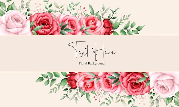 Elegant Floral Rose Border with Handwritten Text Background | Jiffy Designs