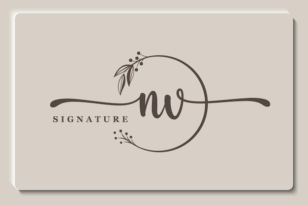 Elegant Floral Monogram with Nature-Inspired Flourishes | Jiffy Designs