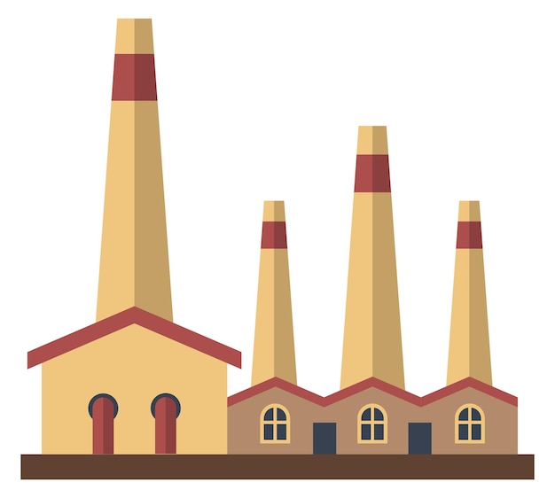 Iconic Industrial Factory with Towering Chimneys | Jiffy Designs