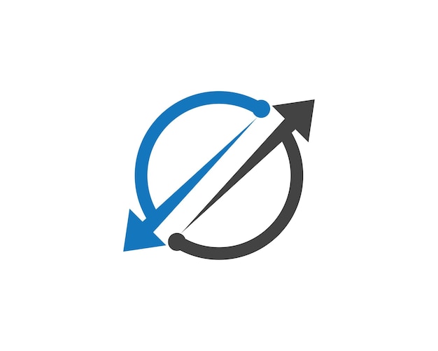 Dynamic Circular Arrow Icon: Versatile Design Element | Jiffy Designs