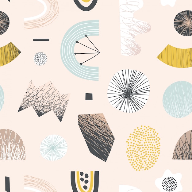 Vibrant Abstract Shapes and Patterns in Earthy Tones | Jiffy Designs