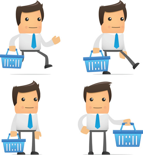 Set Of Funny Cartoon Manager | Jiffy Designs