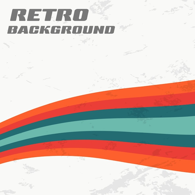 Vibrant Retro Waves on Distressed Vintage Background | Jiffy Designs