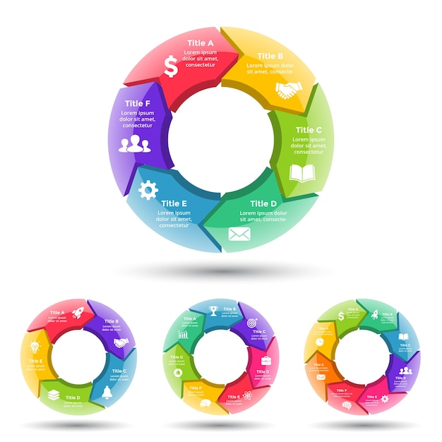 Vibrant Circular Infographic with Colorful Segments and Icons | Jiffy ...
