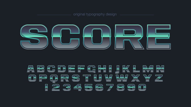 Luminous Retro-Futuristic Typography with Metallic Accents | Jiffy Designs
