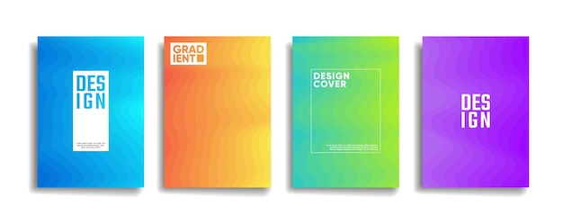 Vibrant Gradient Book Covers with Minimalist Typography | Jiffy Designs