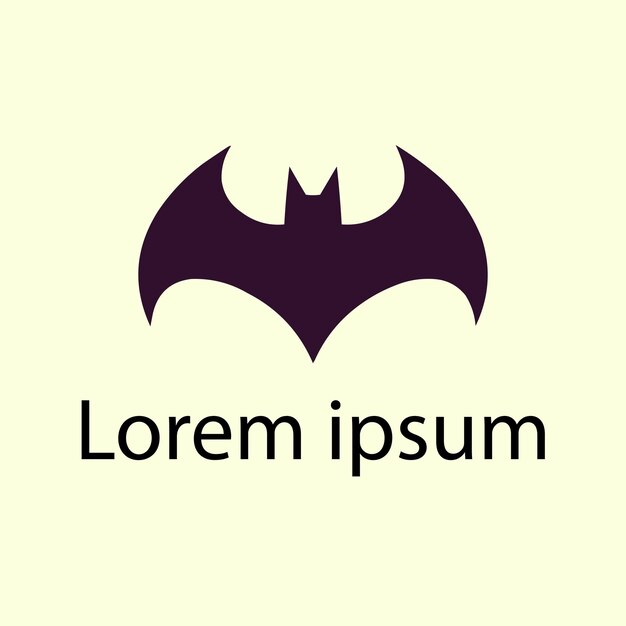 Iconic Bat Symbol in Minimalist Monochrome Design | Jiffy Designs