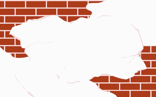 Crumbling Brick Wall with Peeling White Paint Texture | Jiffy Designs