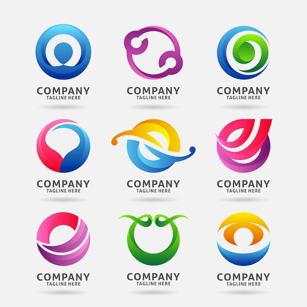 Vibrant Abstract Logos Showcasing Diverse Shapes and Colors | Jiffy Designs