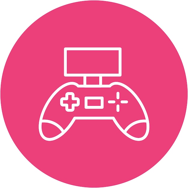 Vibrant Gaming Controller Icon on Striking Pink Background | Jiffy Designs