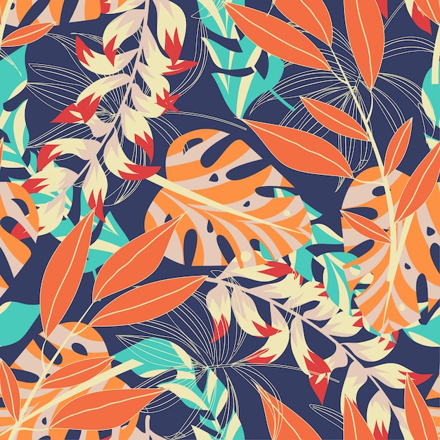 Vibrant Tropical Foliage Pattern | Jiffy Designs