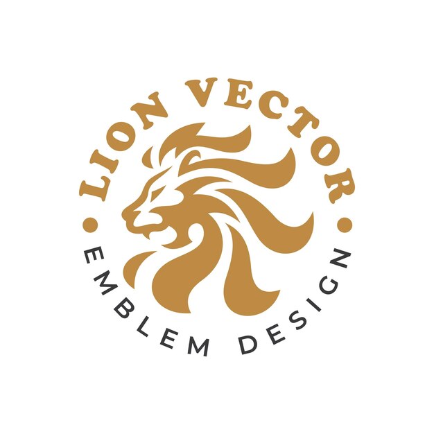 Majestic Lion Emblem with Elegant Typography | Jiffy Designs