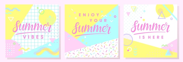 Vibrant Summer Designs: Patterns, Shapes, and Playful Phrases | Jiffy ...