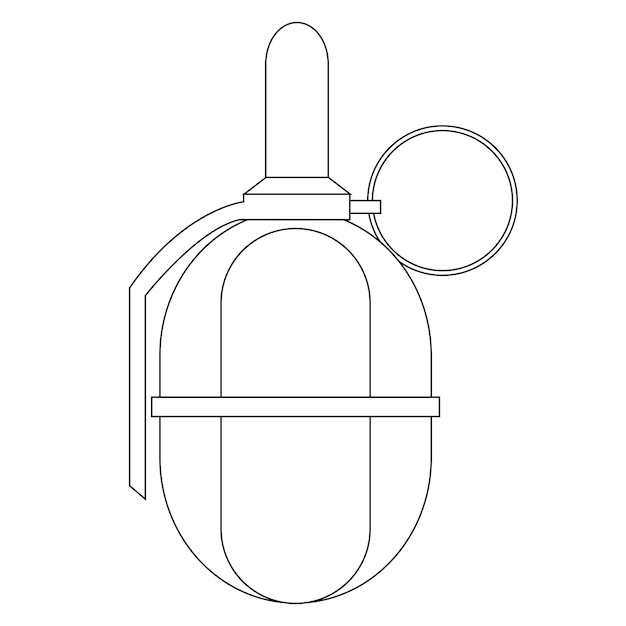 Sleek and Minimalist Grenade-Shaped Graphic Element | Jiffy Designs