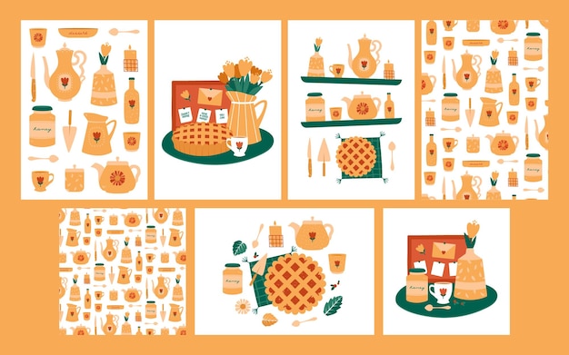 Cozy Kitchen Essentials: A Vibrant Culinary Collage | Jiffy Designs