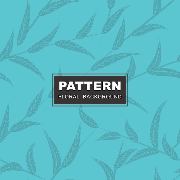 Elegant Floral Pattern with Flowing Leaf Silhouettes | Jiffy Designs